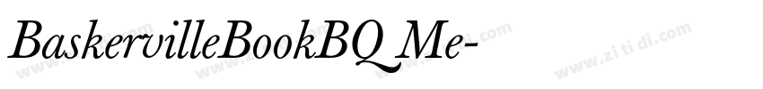 BaskervilleBookBQ Me字体转换